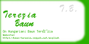 terezia baun business card